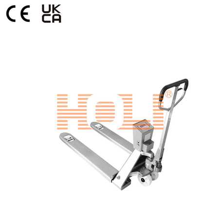 HPS-ASS Stainless Steel Hydraulic Pallet Scale for wooden pallet, warehouse logistic, easy pull and stearing
